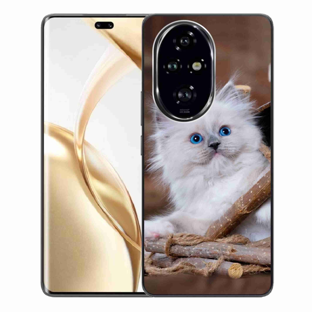 Gelový kryt mmCase na Honor 200 Pro 5G - bílé kotě