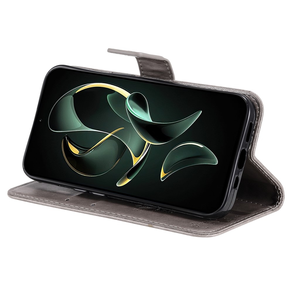 Tree knížkové pouzdro na Xiaomi 13T/13T Pro - šedé