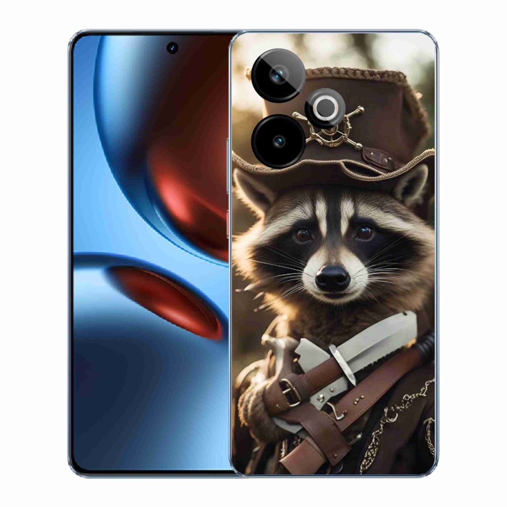 Gelový kryt mmCase na Realme GT 7 5G/GT 7T 5G - mýval v uniformě