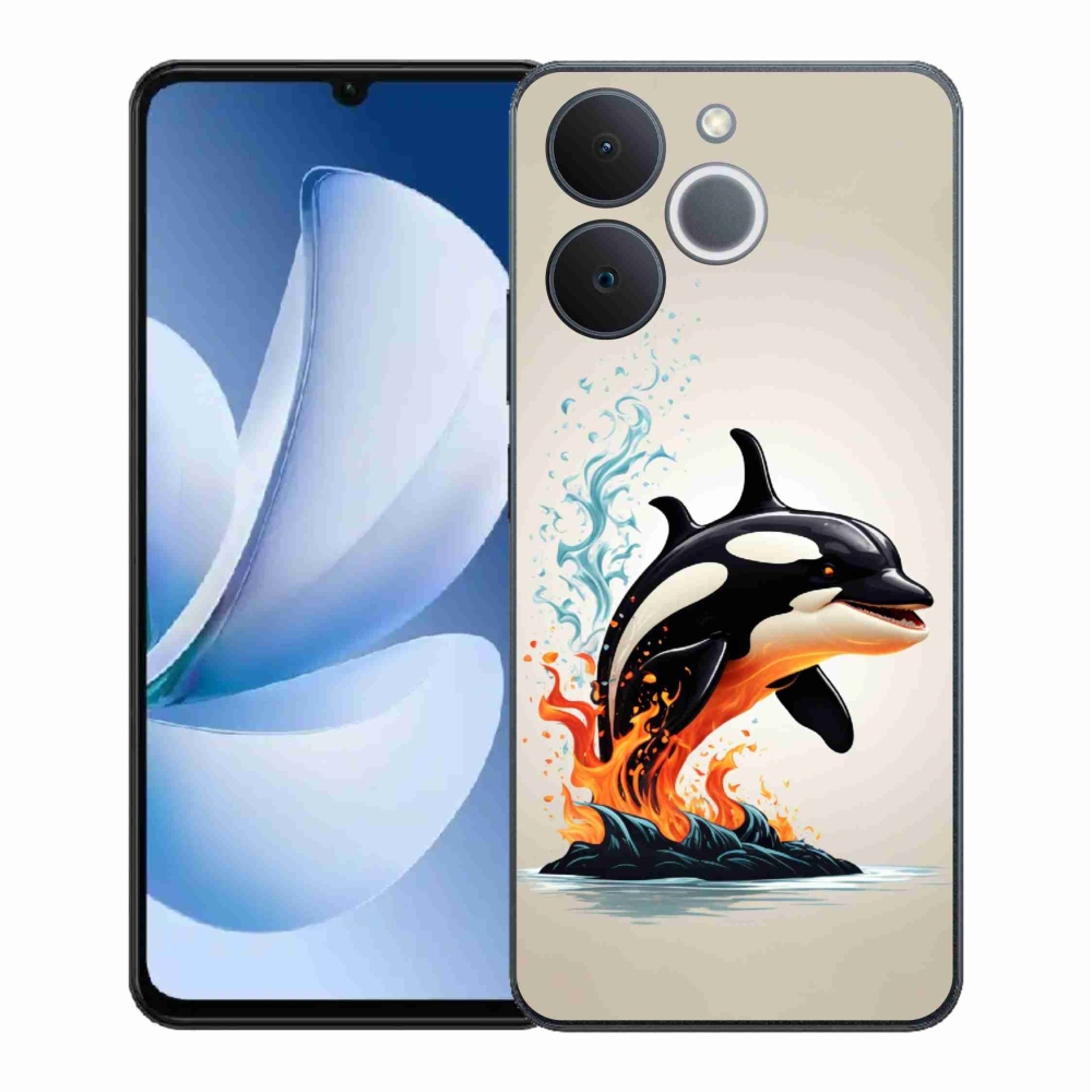 Gelový kryt mmCase na Realme Note 70T - kosatka