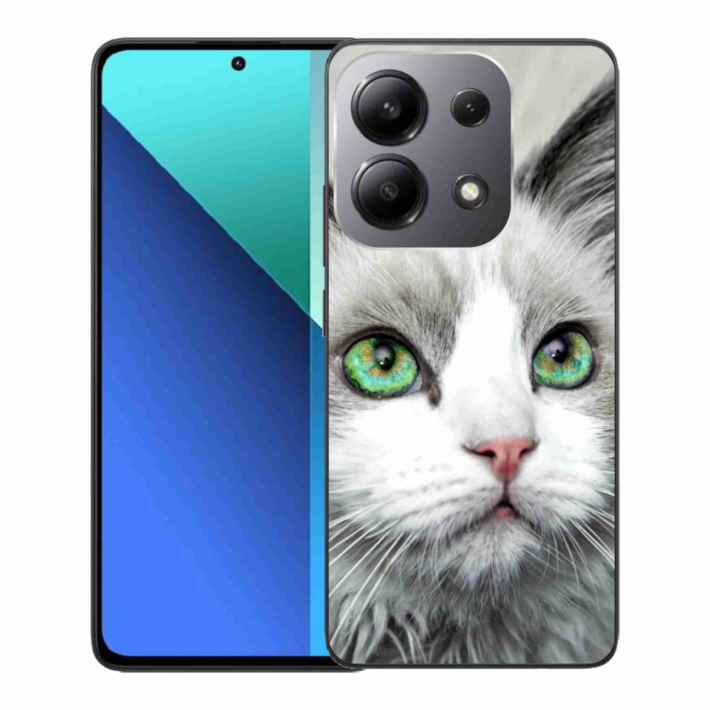 Gelový kryt mmCase na Xiaomi Redmi Note 13 - kočičí pohled