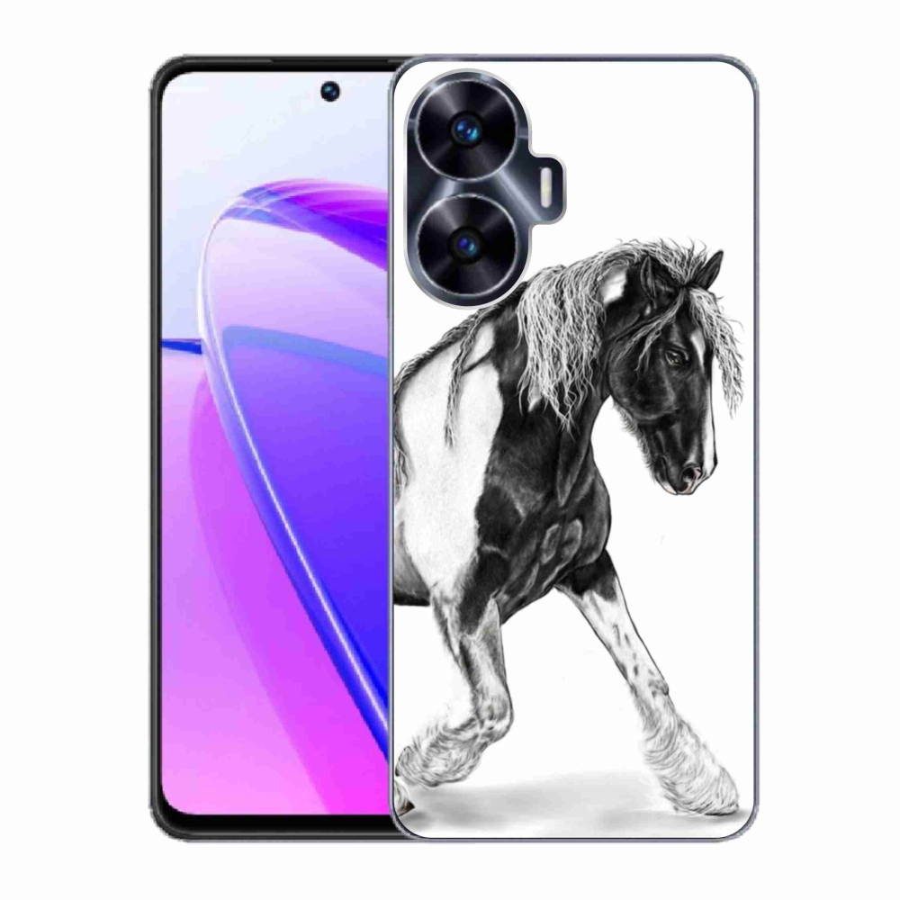 Gelový kryt mmCase na Realme C55 - kůň