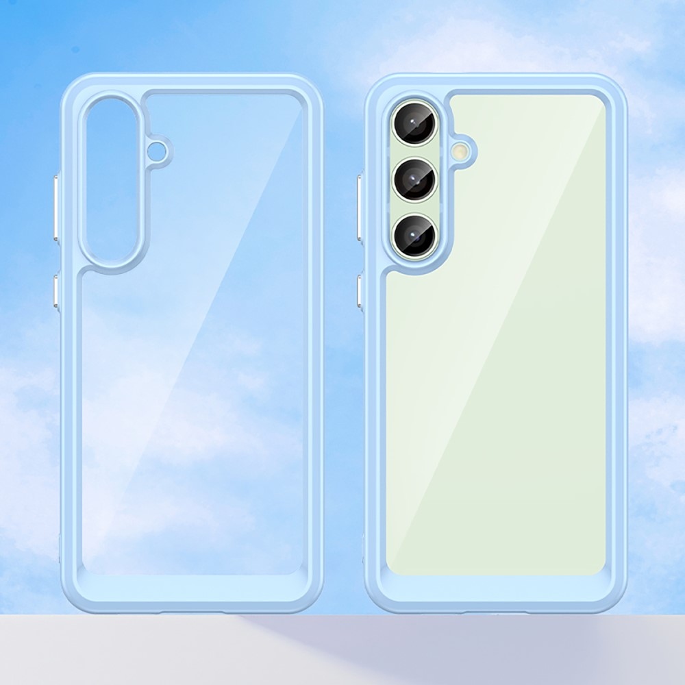 Gelový obal s pevnými zády na Samsung Galaxy S24 FE - modrý