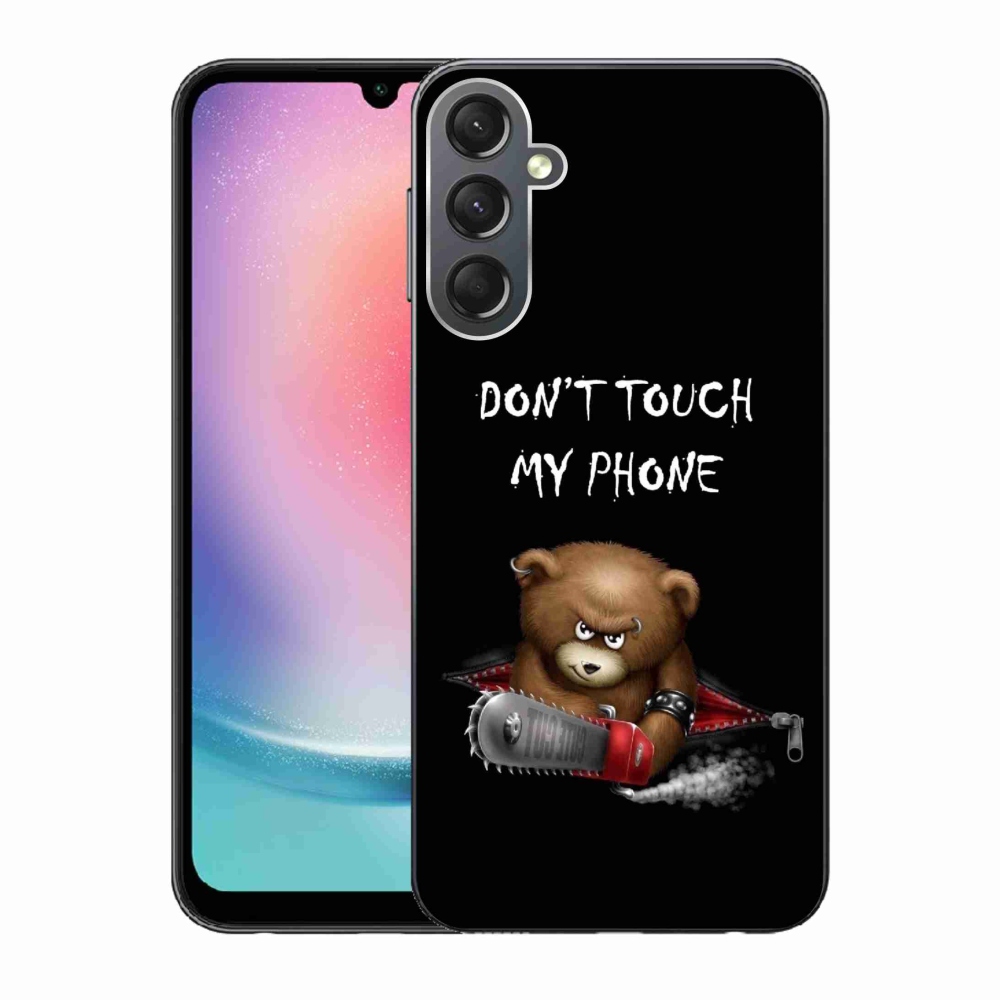 Gelový kryt mmCase na Samsung Galaxy A24 - nesahej na telefon