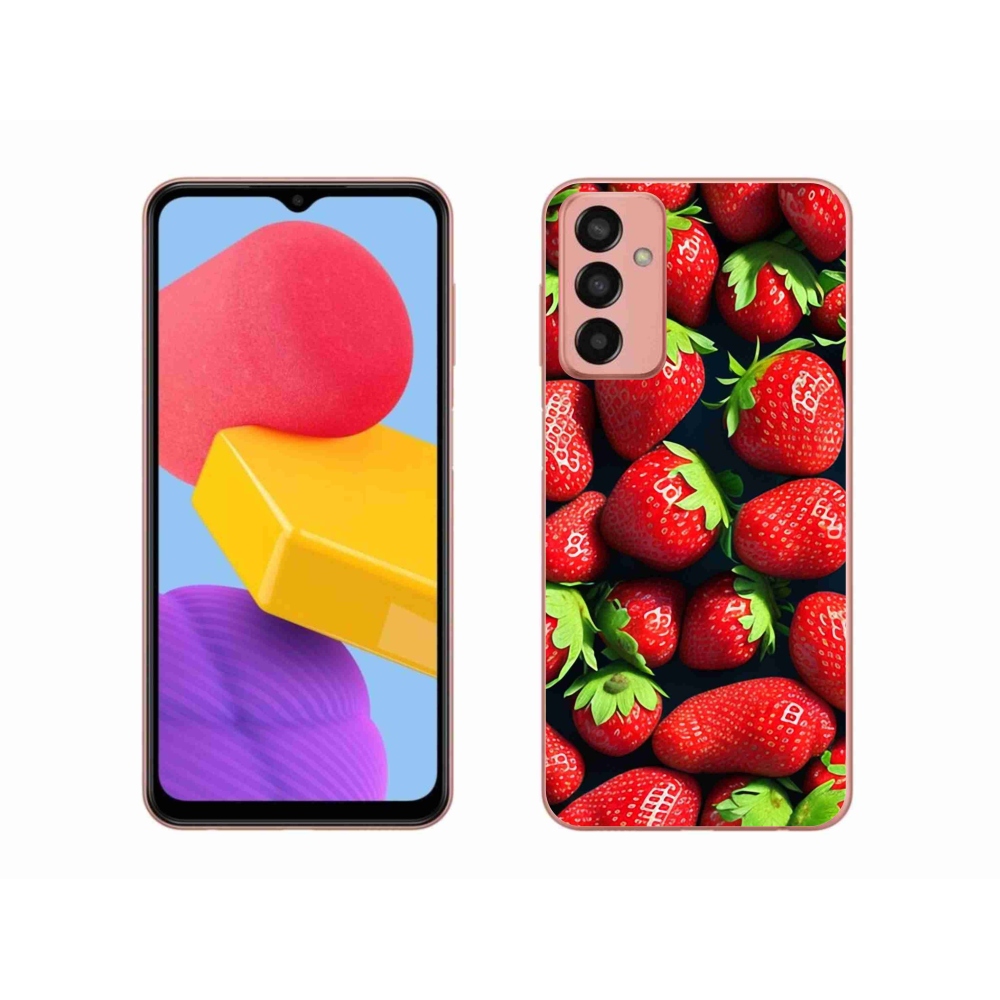 Gelový kryt mmCase na Samsung Galaxy M13 - jahody