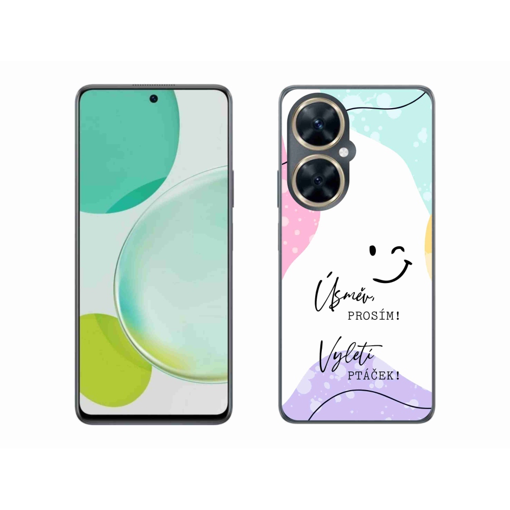 Gelový kryt mmCase na Huawei Nova 11i - vtipný text 4 bílé pozadí