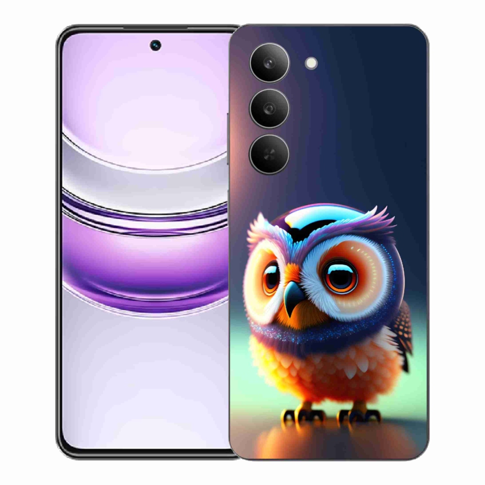 Gelový kryt mmCase na Realme 14x 5G - sovička