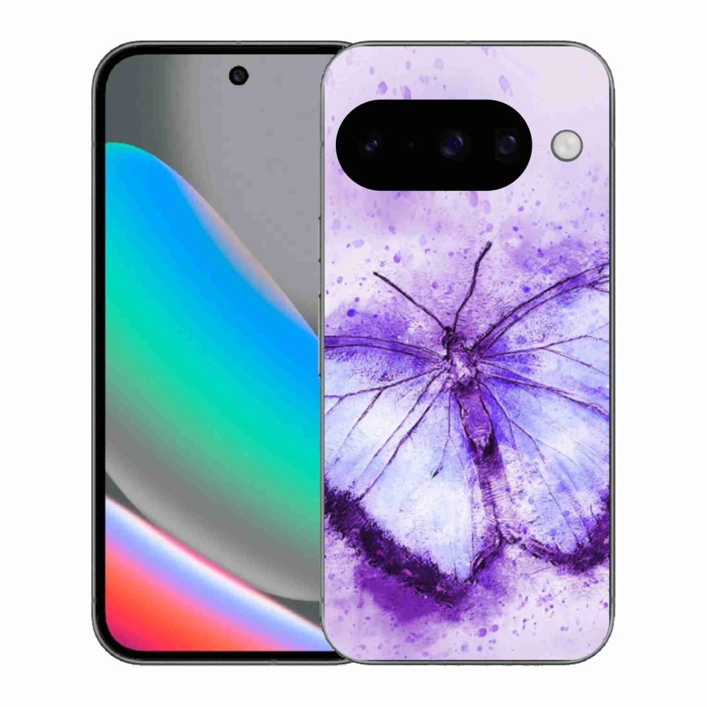 Gelový kryt mmCase na Google Pixel 10 - fialový motýl