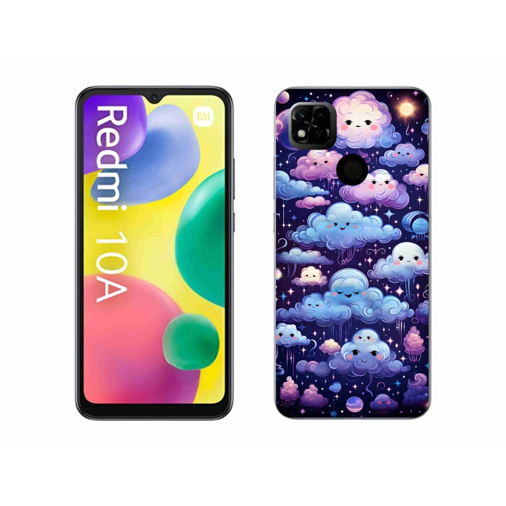 Gelový kryt mmCase na Xiaomi Redmi 10A - mráčky