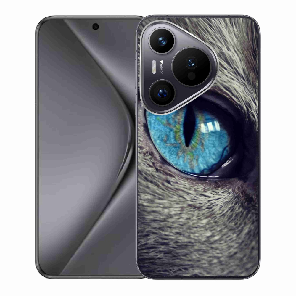 Gelový kryt mmCase na Huawei Pura 70 - modré kočičí oko