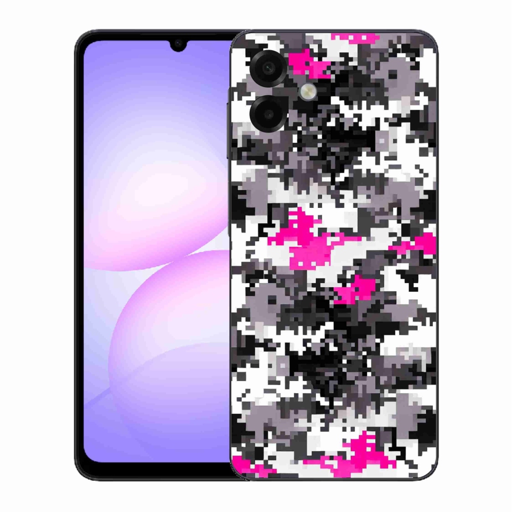 Gelový kryt mmCase na Samsung Galaxy A07 4G - maskáčový vzor 4