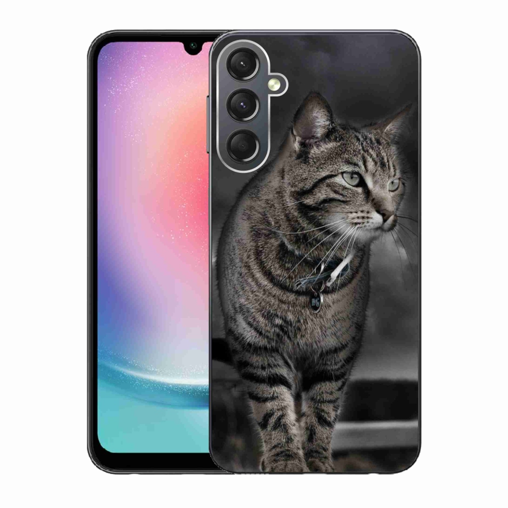 Gelový kryt mmCase na Samsung Galaxy A24 - kočka
