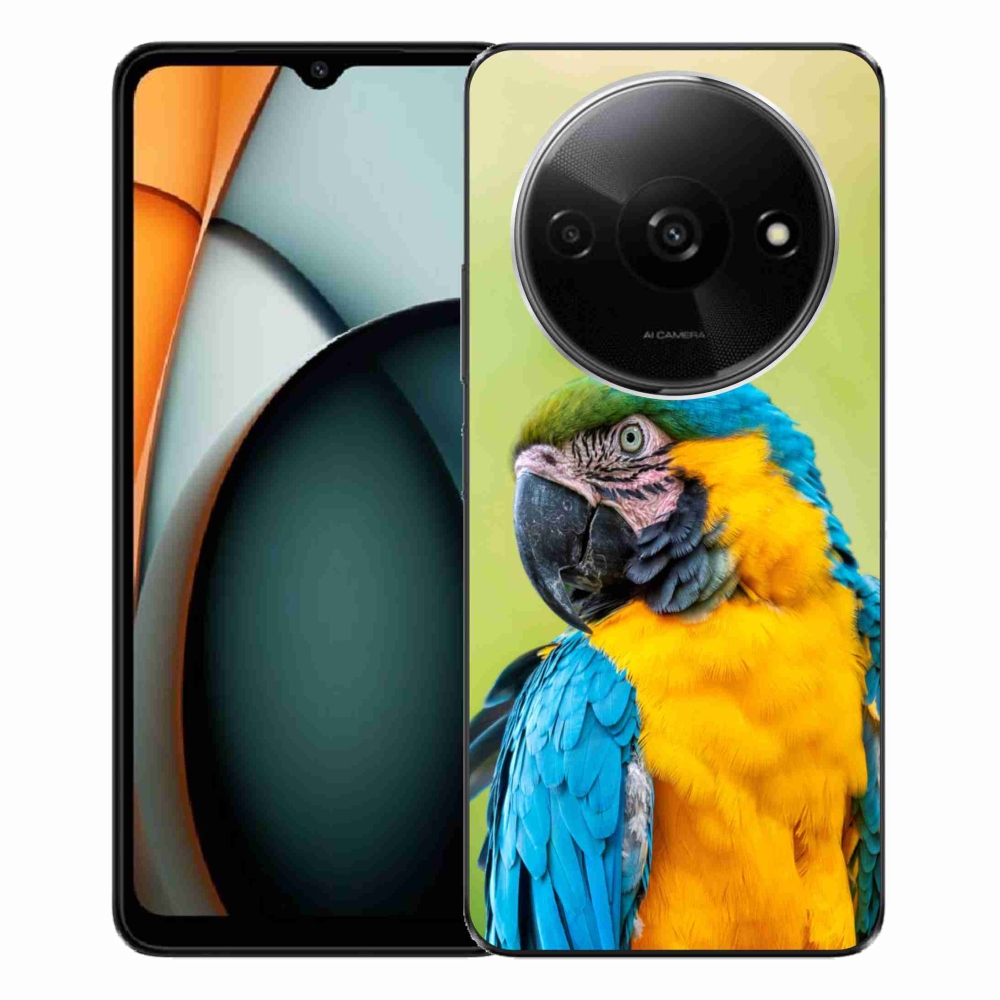 Gelový obal mmCase na Xiaomi Redmi A3 - papoušek ara 2