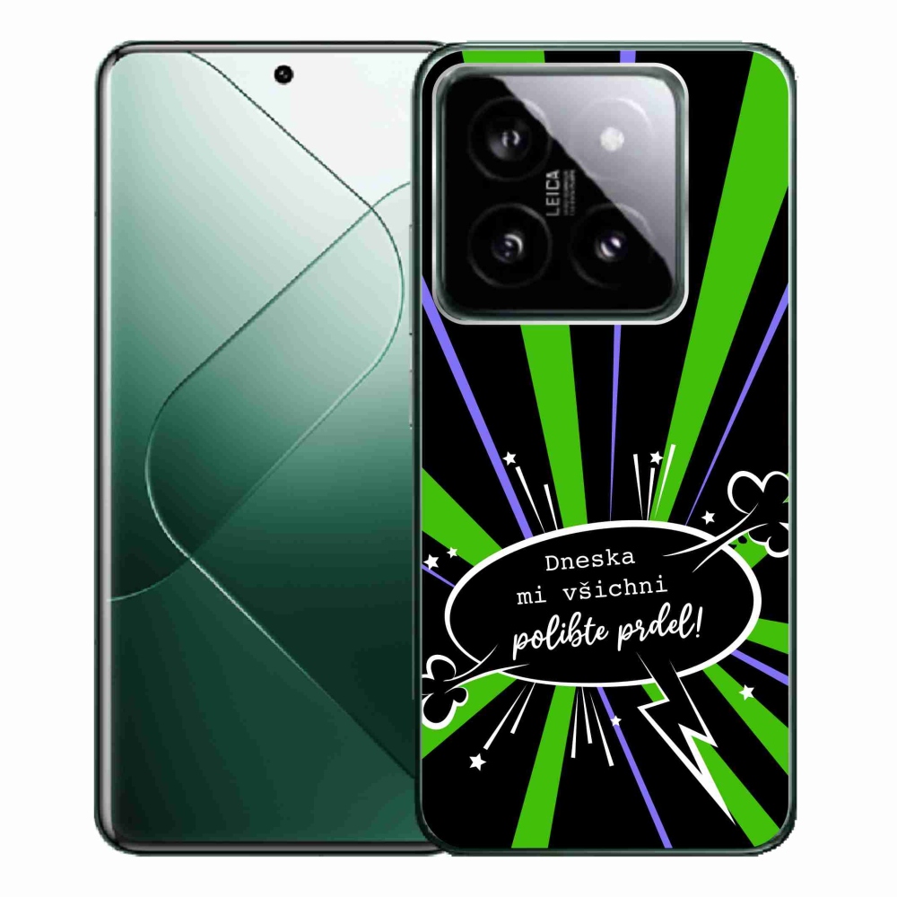 Gelový kryt mmCase na Xiaomi 14 Pro - vtipný text 15 černé pozadí
