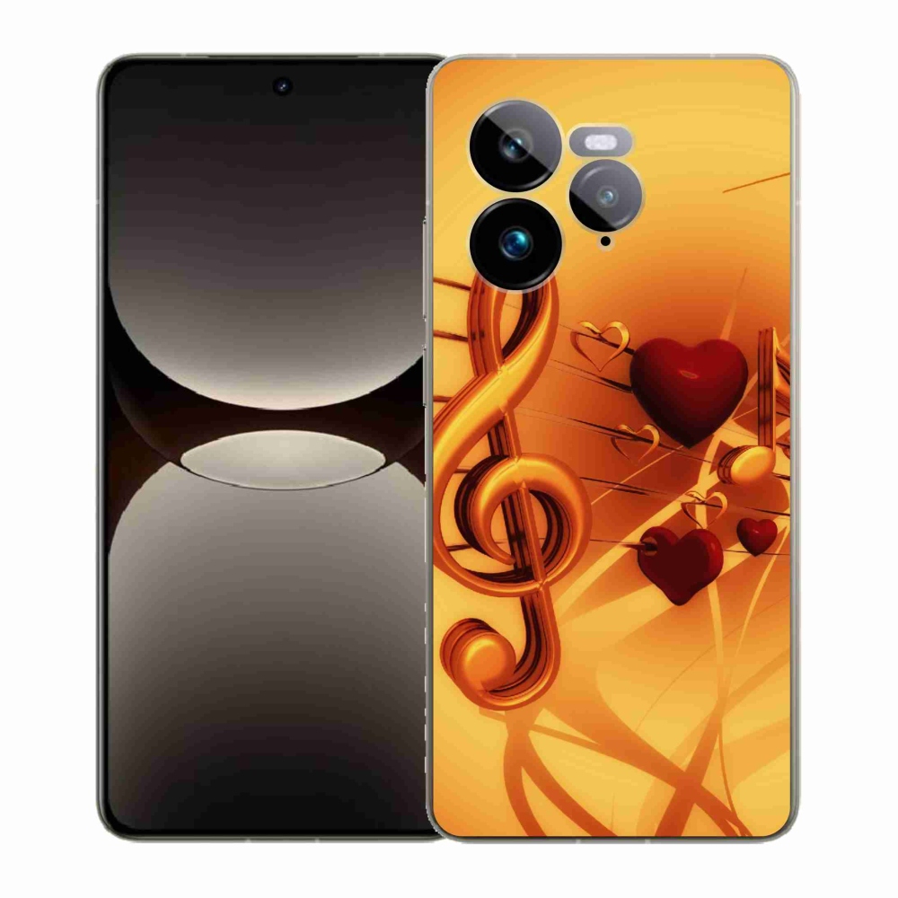 Gelový kryt mmCase na Realme GT 7 Pro 5G - noty