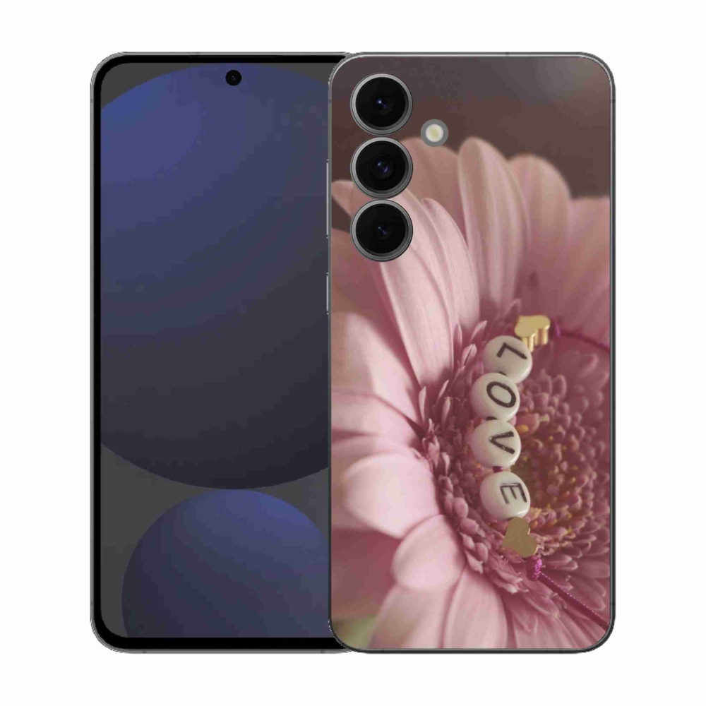 Gelový kryt mmCase na Samsung Galaxy S25 FE - přívěsek love