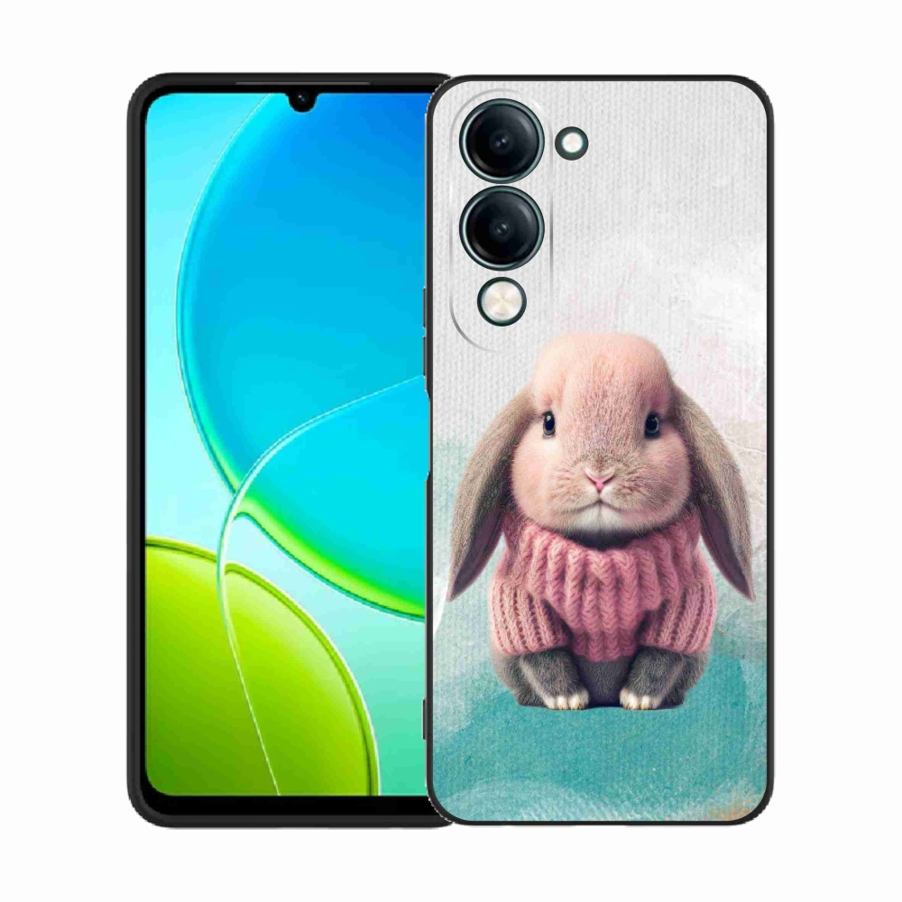 Gelový kryt mmCase na Vivo Y29s 5G - králíček ve svetru