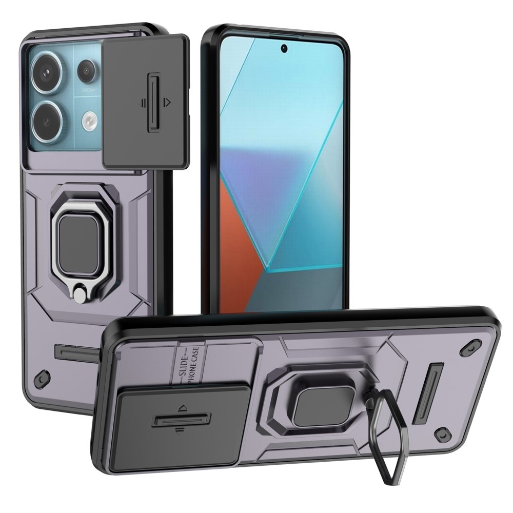 Lens odolný hybridní kryt na Xiaomi Redmi Note 13 Pro 5G/Poco X6 5G - fialový