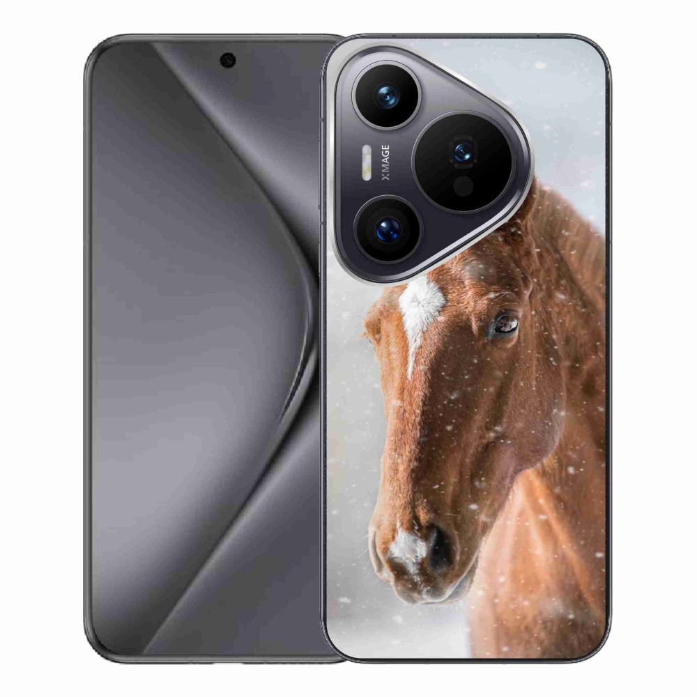 Gelový kryt mmCase na Huawei Pura 70 Pro - hnědý kůň 2