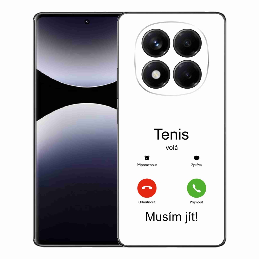 Gelový kryt mmCase na Xiaomi Redmi Note 14 Pro - tenis volá bílé pozadí