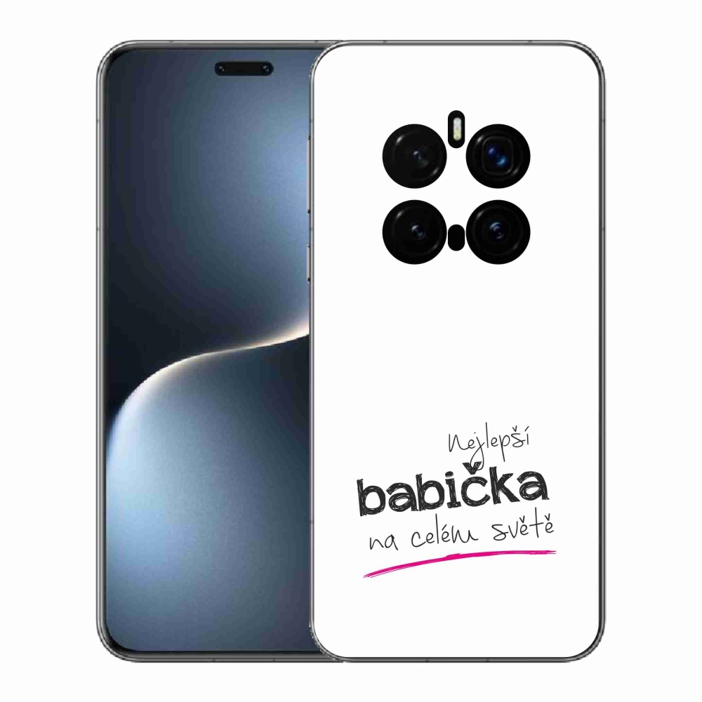 Gelový kryt mmCase na Honor Magic 7 Pro 5G - nejlepší babička 4 bílé pozadí