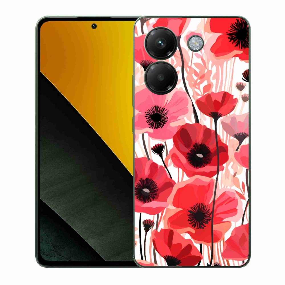 Gelový kryt mmCase na Xiaomi Poco M7 Pro 5G - vlčí mák 1