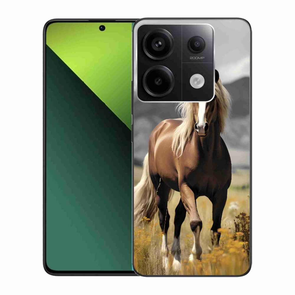 Gelový kryt mmCase na Xiaomi Redmi Note 13 Pro 5G/Poco X6 5G - hnědý kůň 1