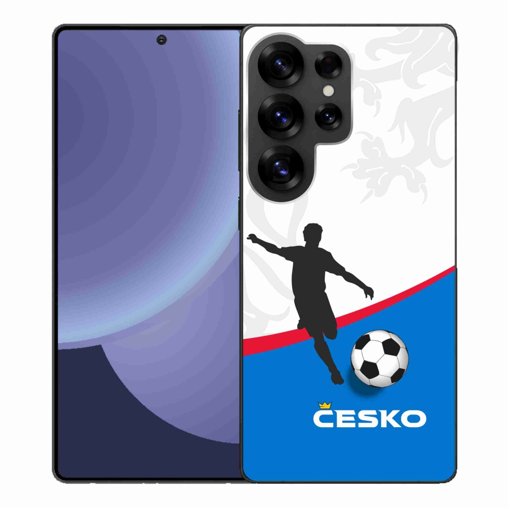 Gelový kryt mmCase na Samsung Galaxy S25 Ultra - fotbal Česko 1