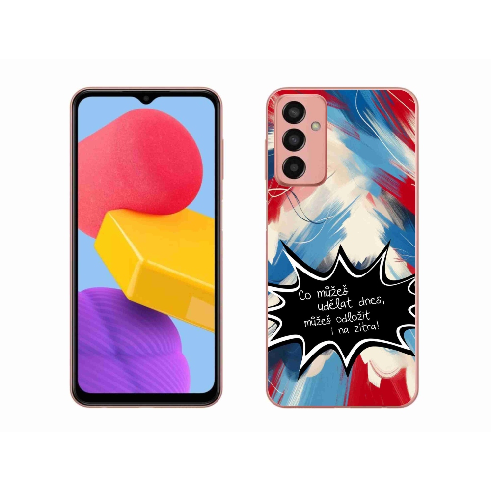 Gelový kryt mmCase na Samsung Galaxy M13 - vtipný text 9 černé pozadí