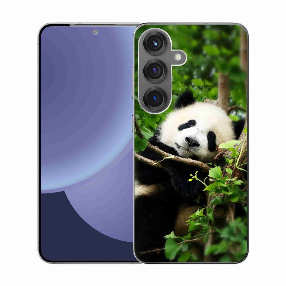 Gelový kryt mmCase na Samsung Galaxy S25 - panda