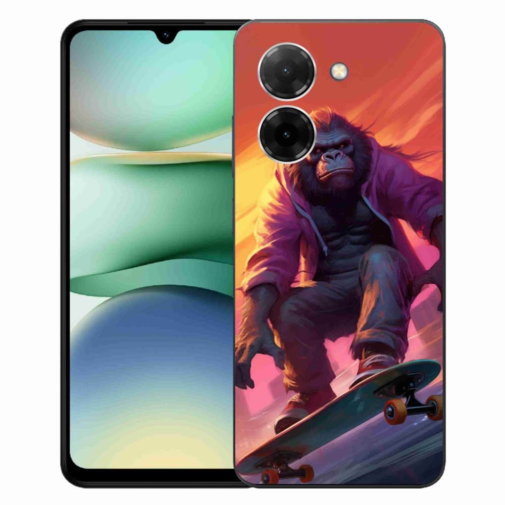 Gelový kryt mmCase na Xiaomi Redmi A5 (171.7x77.8x8.3mm) - gorila na skateboardu
