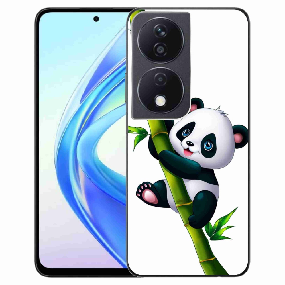 Gelový kryt mmCase na Honor X7b/Honor 90 Smart - panda na bambusu