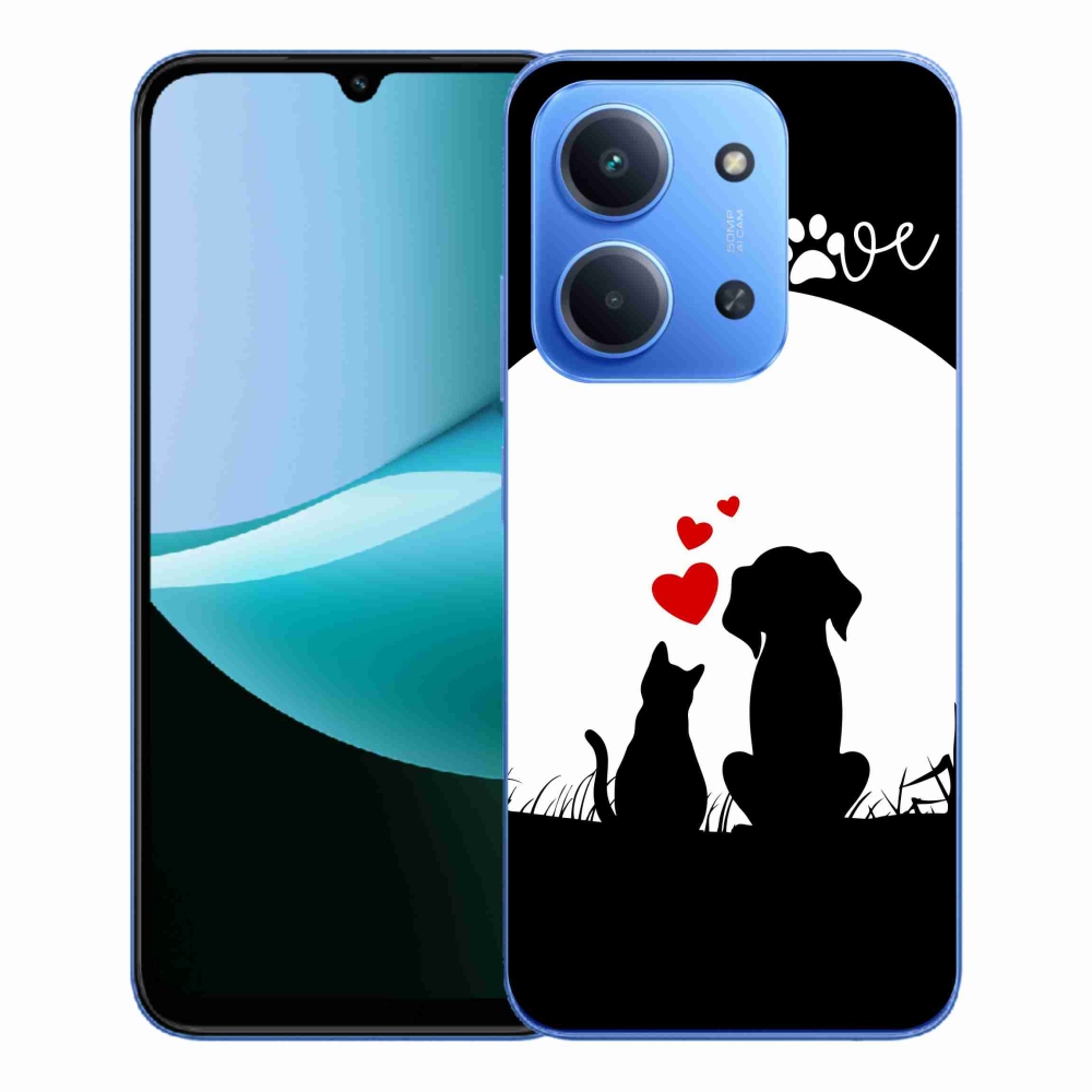 Gelový kryt mmCase na Xiaomi Redmi 15C 4G/5G (173mm) - zvířecí láska