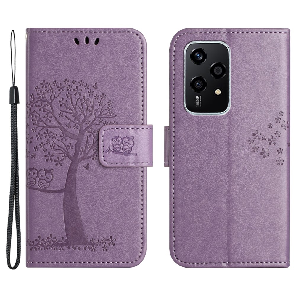 Tree knížkové pouzdro na Honor 200 Lite 5G - světlefialové