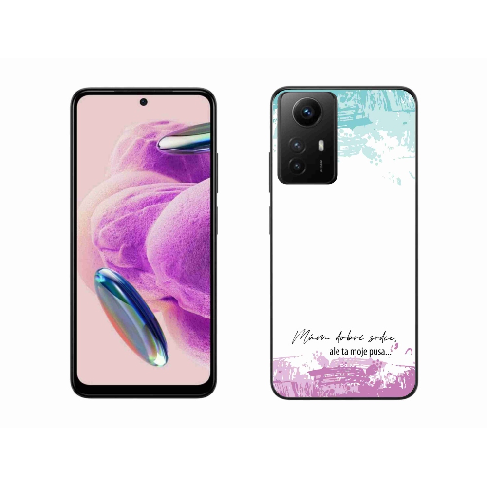 Gelový kryt mmCase na Xiaomi Redmi Note 12S - vtipný text 3 bílé pozadí