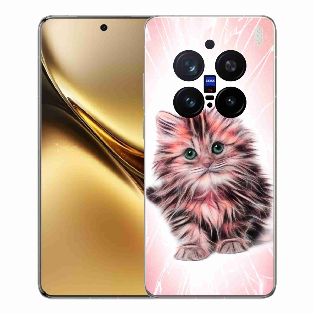 Gelový kryt mmCase na Vivo X200 Pro 5G - roztomilé kotě