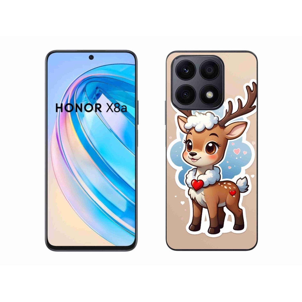 Gelový kryt mmCase na Honor X8a - kreslený sob