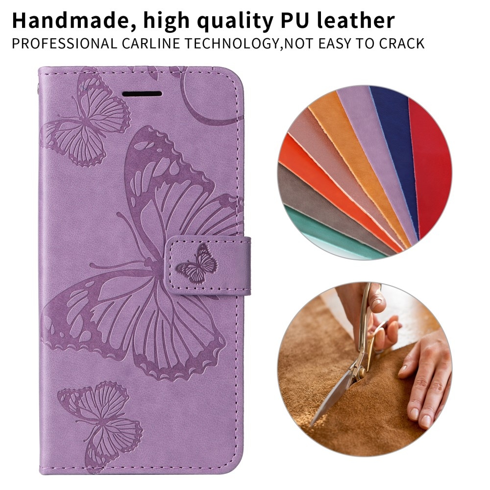 Big Butterfly knížkové pouzdro na Realme 14 Pro+ 5G - fialové