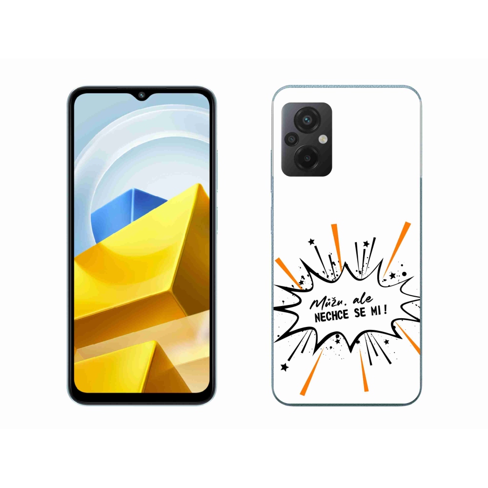 Gelový kryt mmCase na Xiaomi Poco M5 4G - vtipný text 11 bílé pozadí