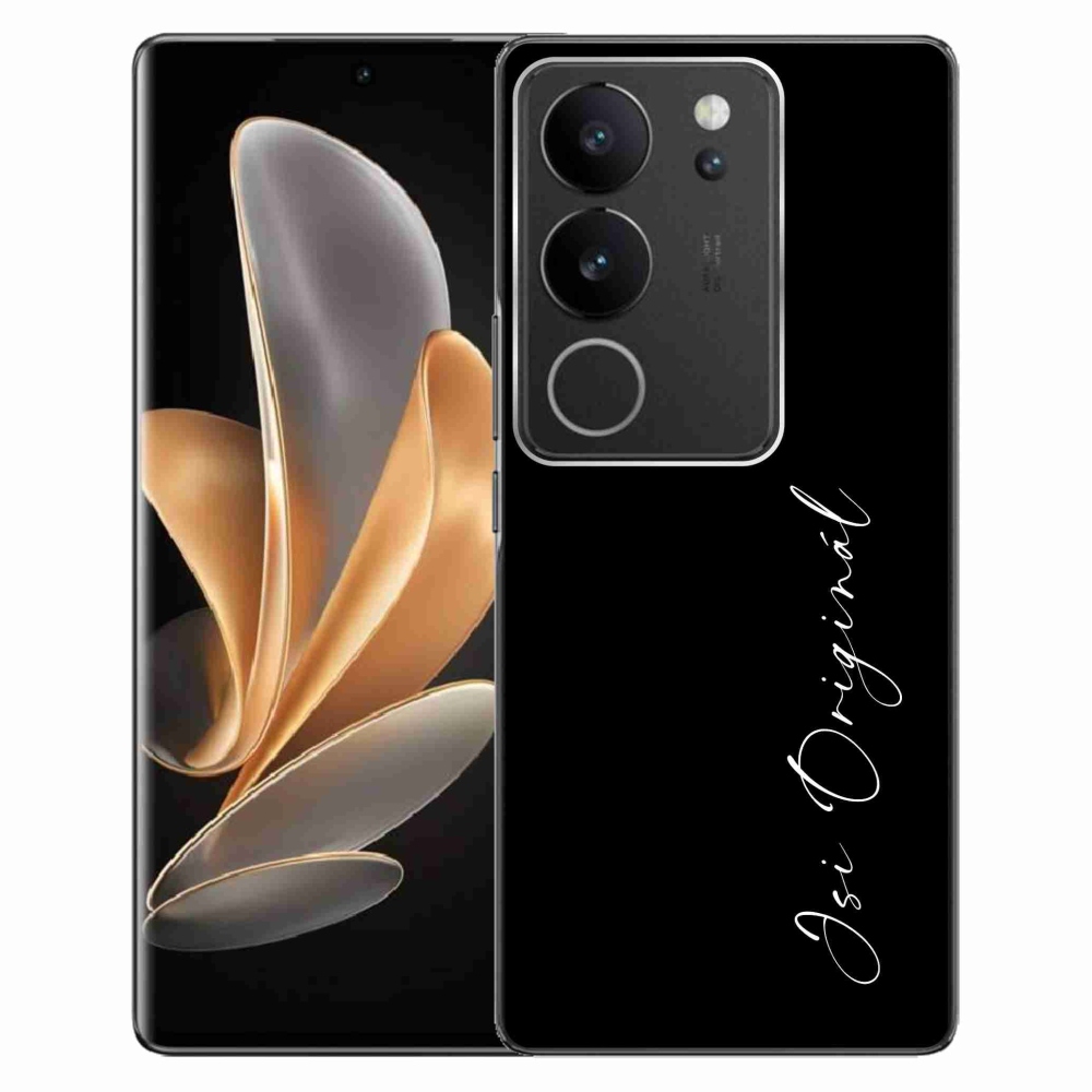Gelový kryt mmCase na Vivo V29 5G - jsi originál černé pozadí