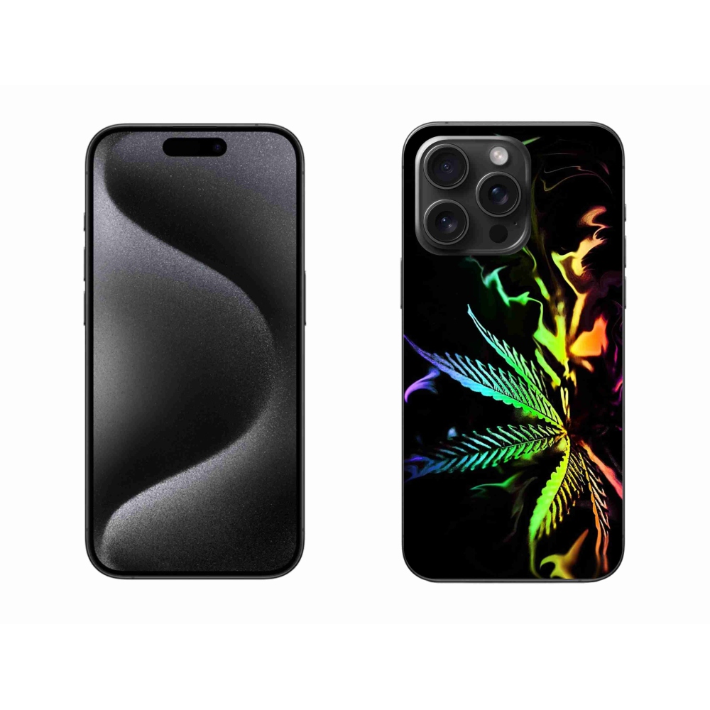 Gelový kryt mmCase na iPhone 15 Pro Max - konopí 2