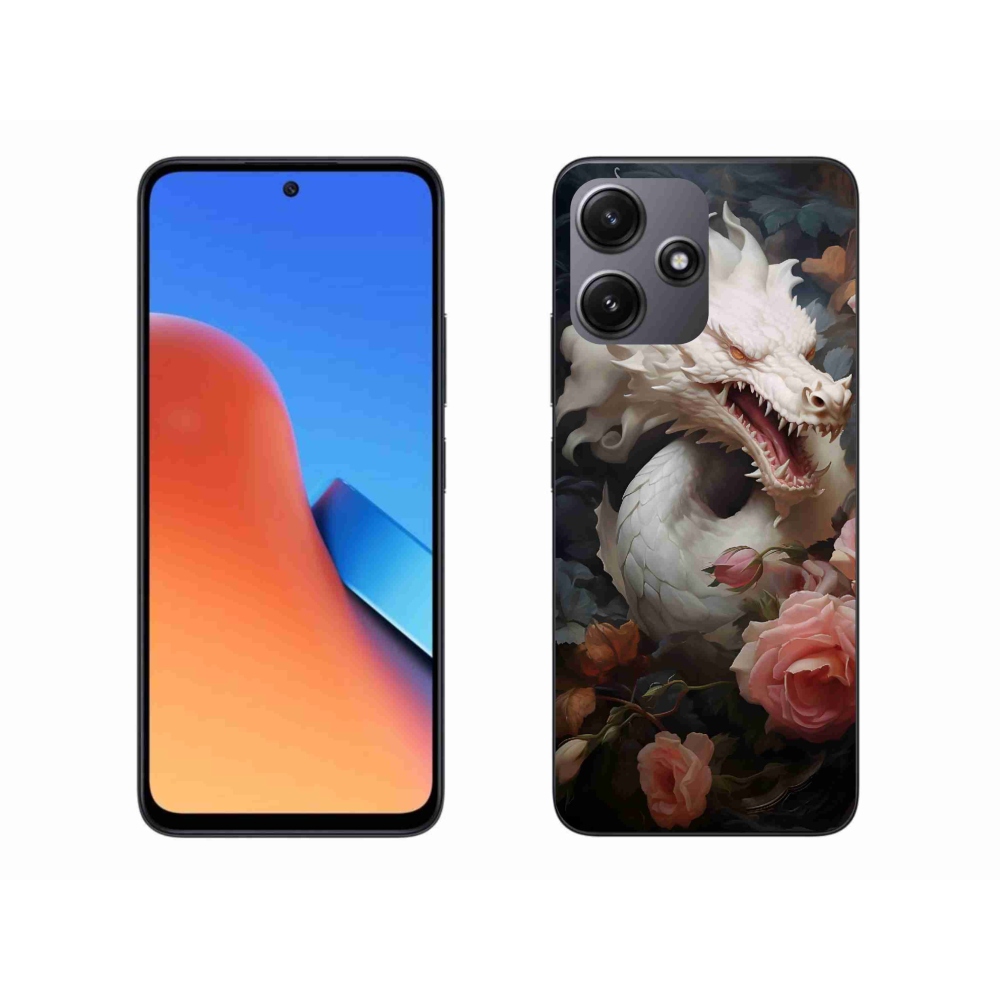 Gelový kryt mmCase na Xiaomi Redmi 12 5G - bílý drak