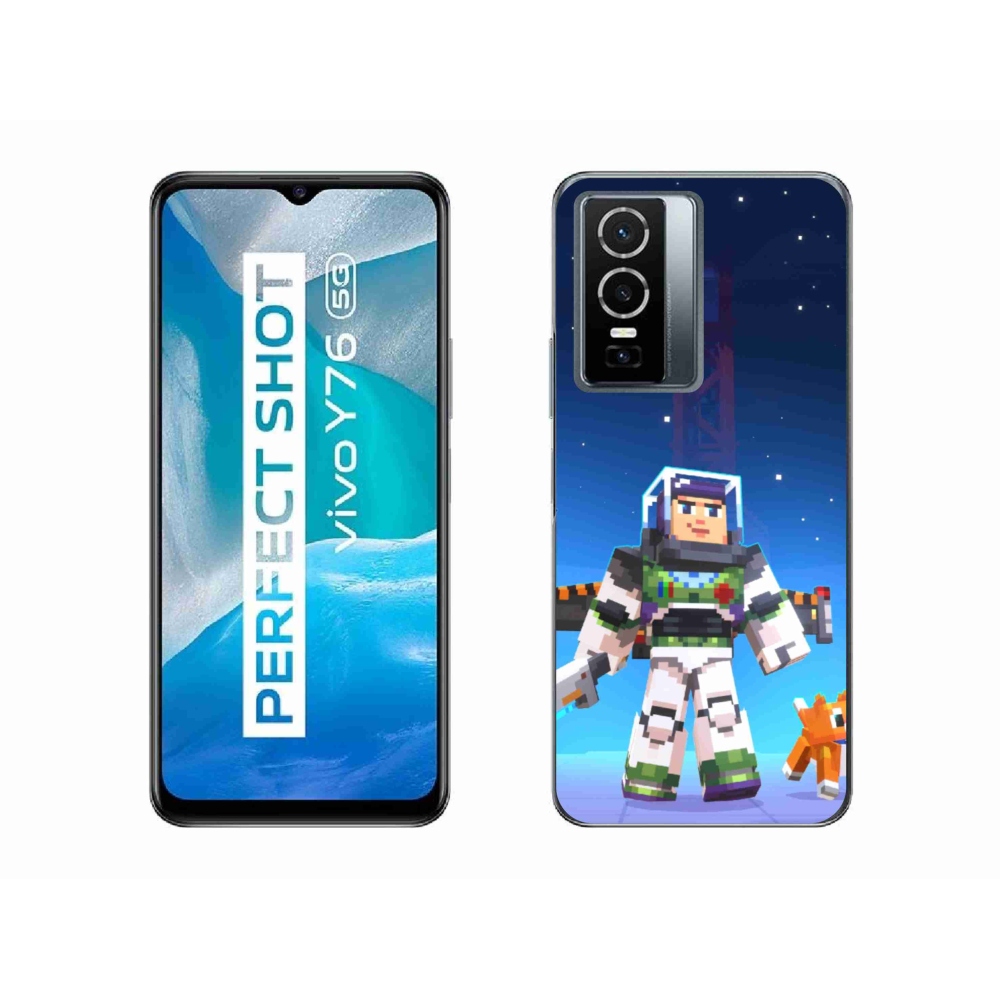 Gelový kryt mmCase na Vivo Y76 5G - minecraft 2