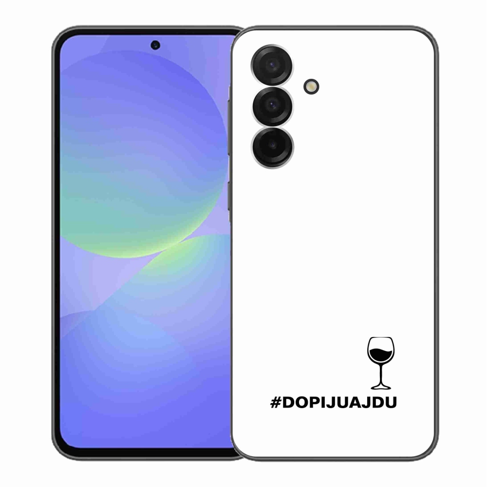 Gelový kryt mmCase na Samsung Galaxy A36 5G - vinný motiv bílé pozadí