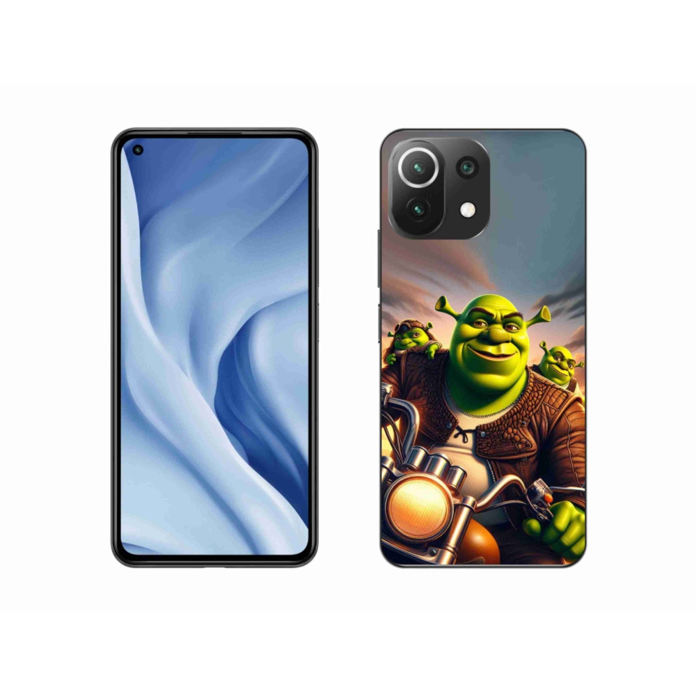 Gelový kryt mmCase na Xiaomi 11 Lite 5G NE - shrek na motorce