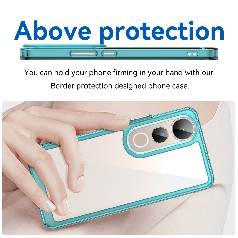 Gelový obal s pevnými zády na Vivo V50 Lite 4G/5G - světlemodrý