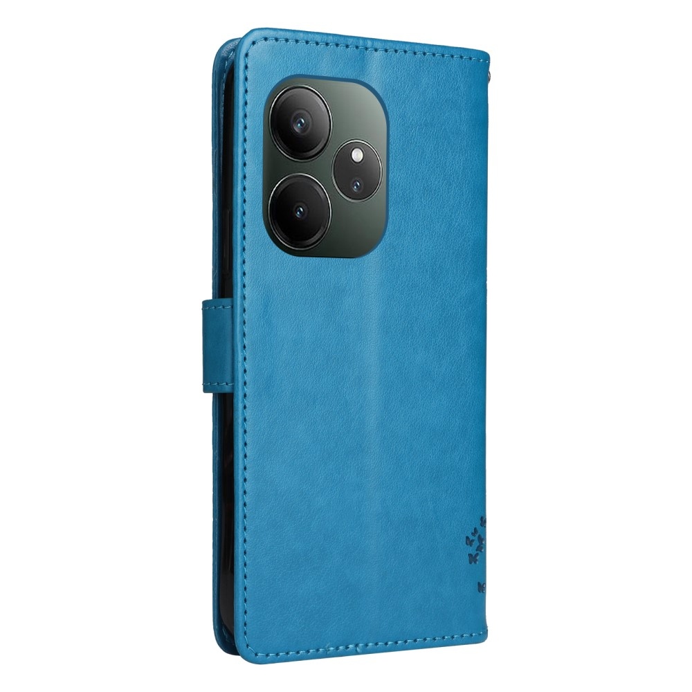 Tree knížkové pouzdro na Realme GT 6 5G/GT 6T 5G - modré