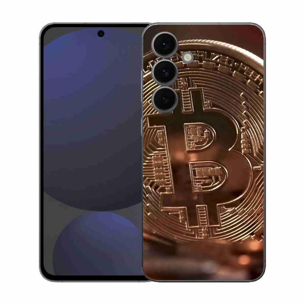 Gelový kryt mmCase na Samsung Galaxy S25 FE - bitcoin
