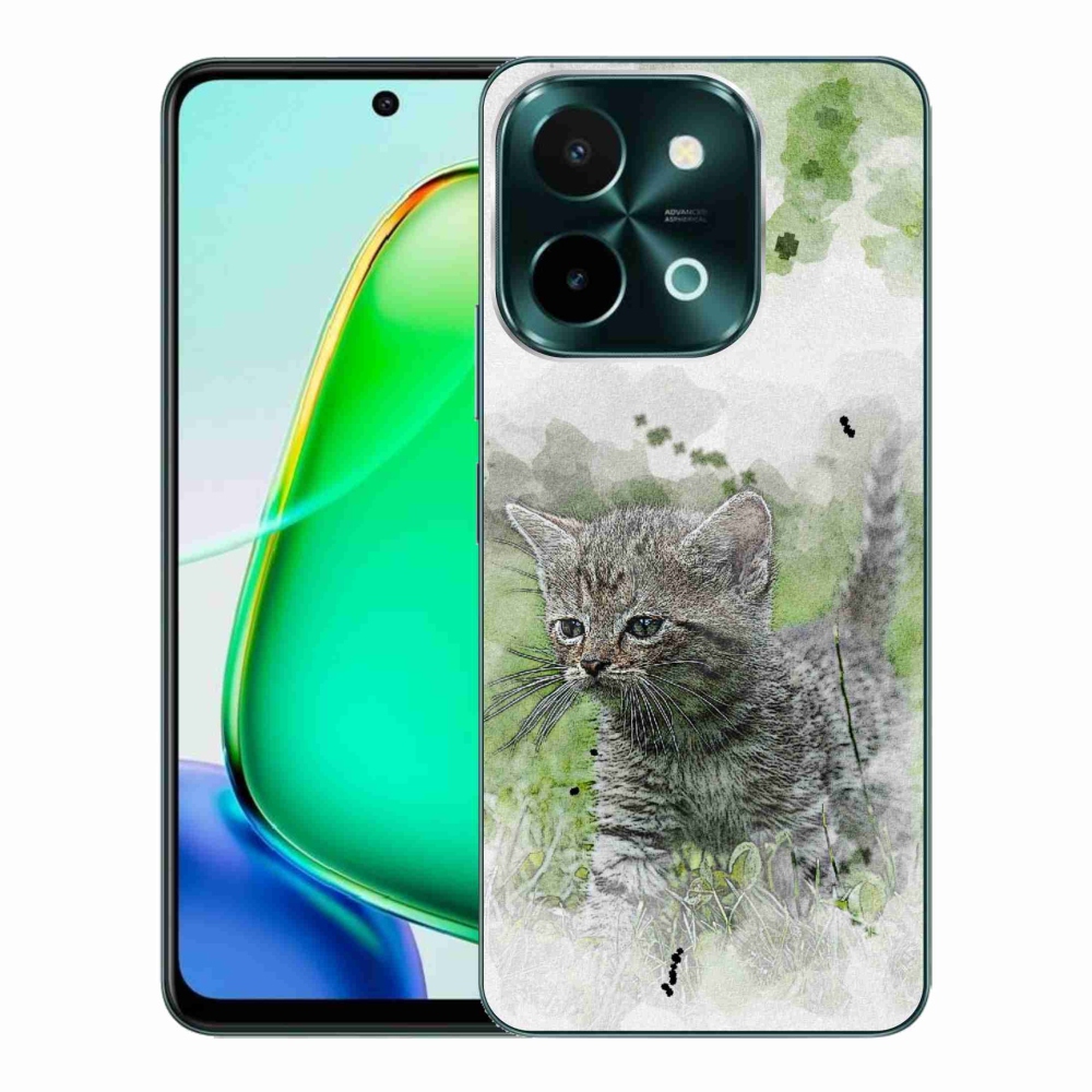 Gelový kryt mmCase na Vivo Y28 - roztomilé kotě 1