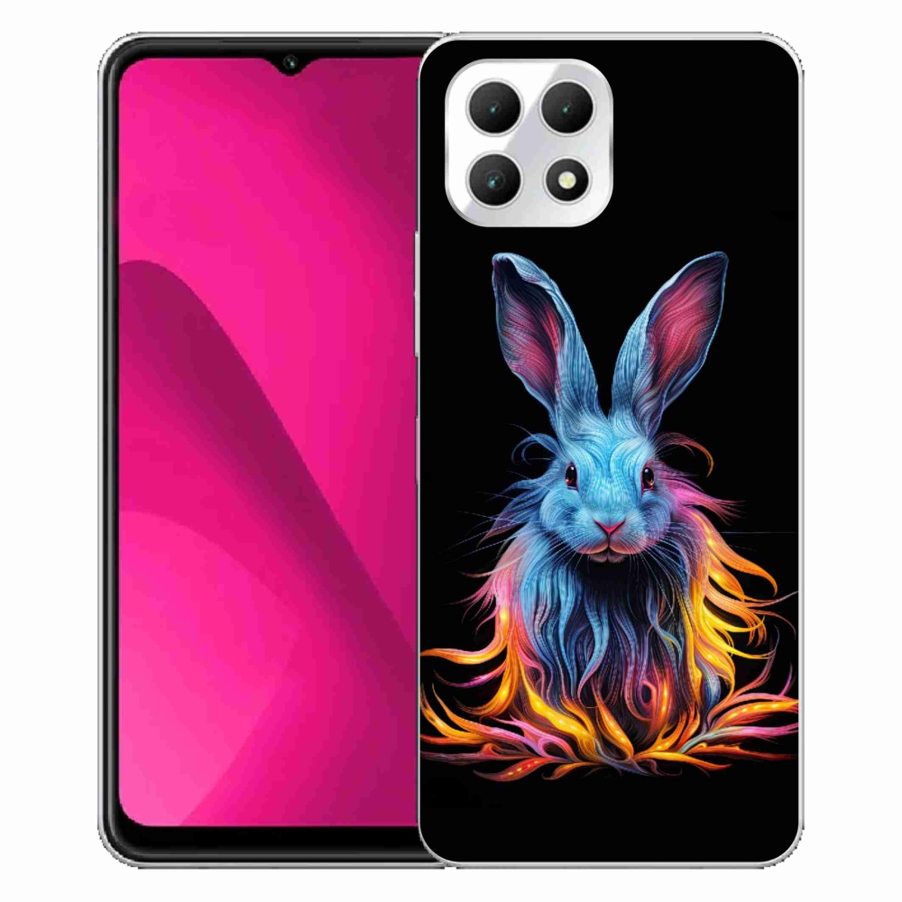 Gelový kryt mmCase na T-Mobile T Phone 2 - abstraktní zajíc